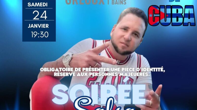 Soirée Salsa casino de Gréoux les Bains 24 janvier