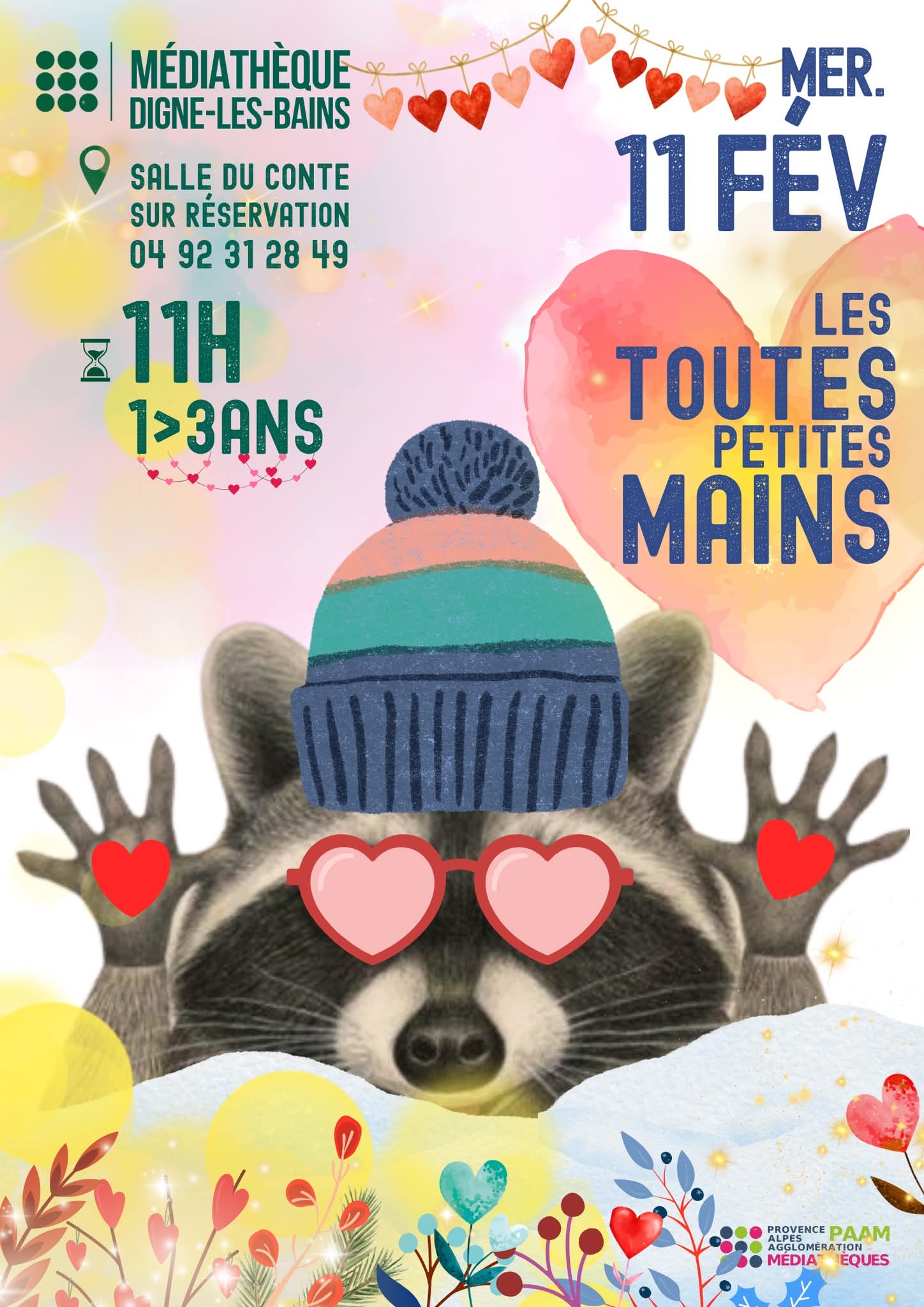 Les toutes petites mains médiathèque Digne 11 février