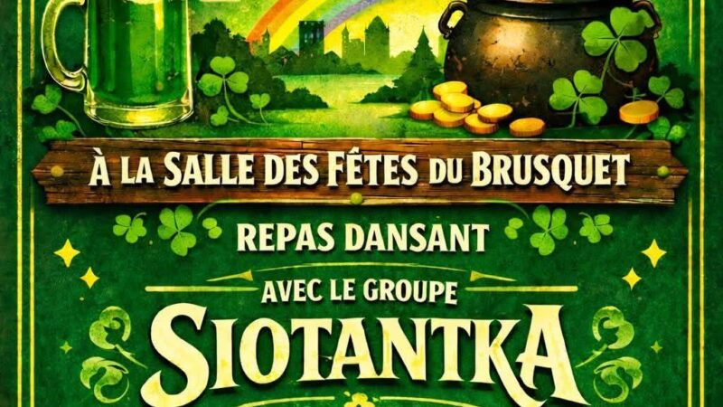 Soirée st Patrick 20 mars groupe Siotantka Brusquet