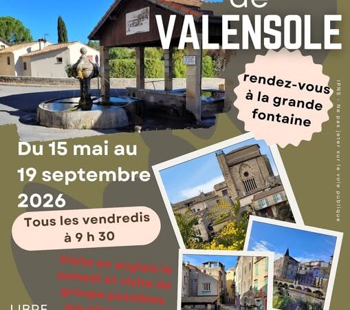 Visite guidée de Valensole du 15 mai au 19 septembre 2026