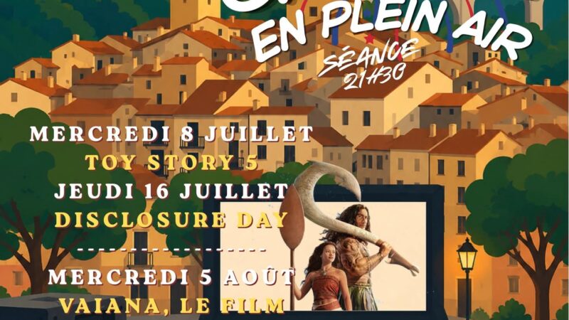 Cinéma en plein air  Annot   Plusieurs dates